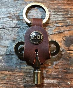 Tackle Leather Drum Key Case - Mahogany