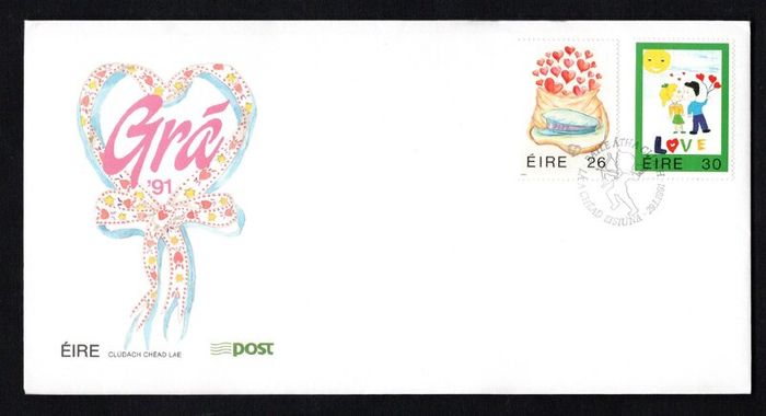 Collection 1991 Ireland Commemorative Stamps An Post First Day Cover (FDC). Collection of 11 covers.
