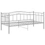 Sofa Bed Frame Grey Metal 90x200 cm Image 7