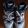 Nike Air Force 1 Mid Junior 3 35.5 white grey velcro Image 3
