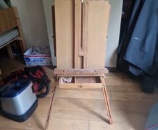 wooden artist easel