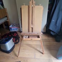 wooden artist easel