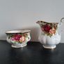 Royal Albert "Old Country Roses" Small Sugar Bowl and Cream Jug Image 2