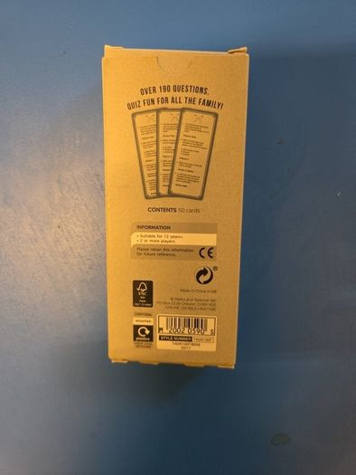 Sports Trivia Quiz Cards