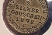 German silver 1872 30th Thaler