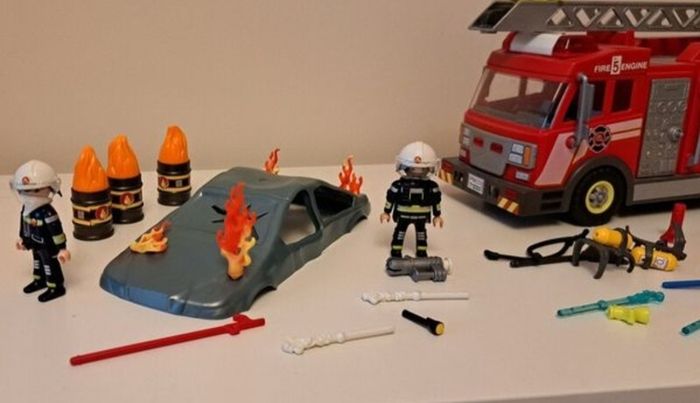 Playmobil Fire House and Truck
