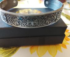 Magnetic Health Bangle(Tree of life engraved)