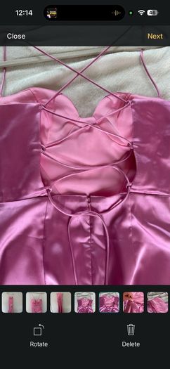 Pink Corset Gown Cally High Slit