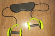 Brand NEW Double AB roller wheel with resistance band for core exercises