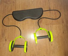 Brand NEW Double AB roller wheel with resistance band for core exercises