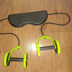 Brand NEW Double AB roller wheel with resistance band for core exercises