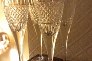 Waterford Crystal Irish  Lace Flute Glasses X 4