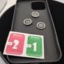 iPhone 13 pro max black case with diamond camera rings Image 4