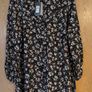 Primark Sustainable  Viscose Black Dress With A Small  Flower Pattern.Size 18.  B.N.W.T. Image 2