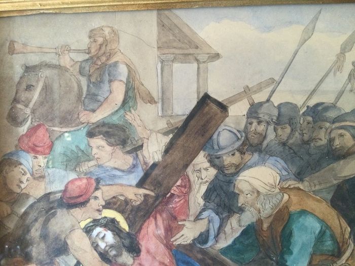 Art - Vintage Pen and Watercolour Wash.( Reduced)