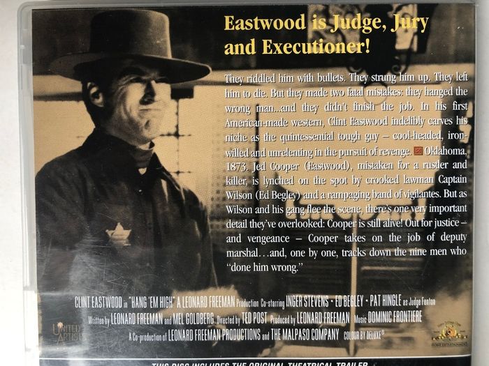 Hang 'Em High [1968] Clint Eastwood, Inger Stevens, Ed Begley, Pat Hingle, Ben Johnson, Bruce Dern, Dennis Hopper