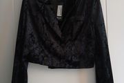 Black velvet blazer NEW