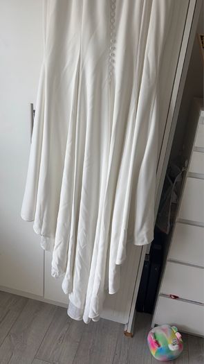 wedding dress with stains