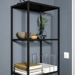 IKEA VITTSJO shelving unit (Black)