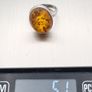 Vintage Natural Baltic Amber On Sterling Silver Ring Image 10