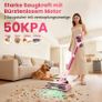 Dzaki Cordless Vacuum Cleaner 50,000 Pa, 55 min Runtime, Self Standing, Touch Display, Anti Tangle Brush, LED Light, Brushless Motor for Pet Hair, Allergy Sufferers, Carpets, Hard Floors Image 6
