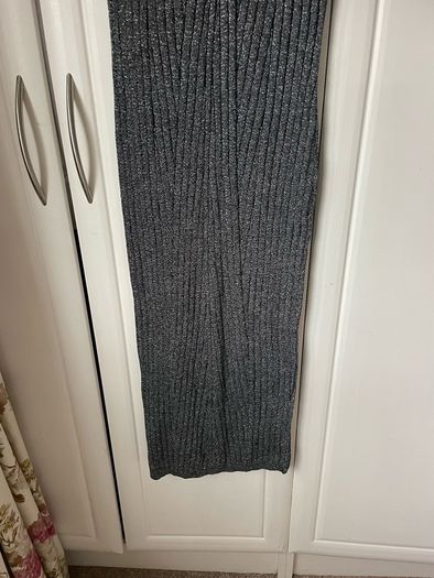 Bnwt grey sparkle dress with short sleeves size large (12)