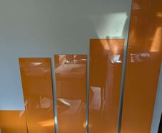 Kitchen/Workspace Glass Splashback-Orange