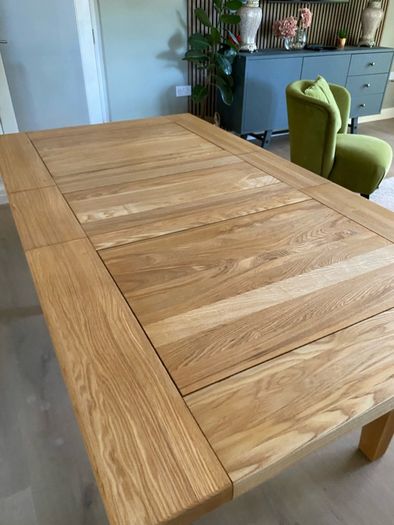 Solid Oak Extending Dining Table Fully Refinished