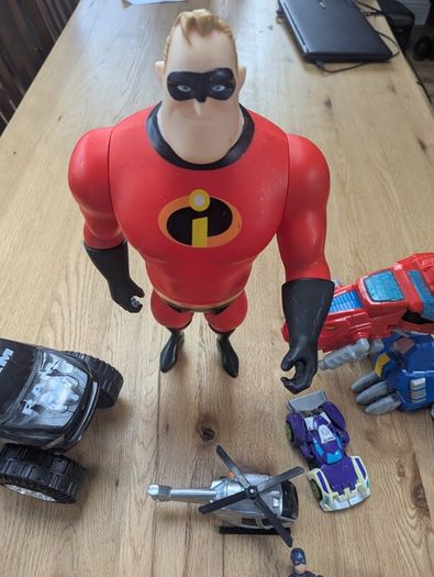 action figures and vehicles