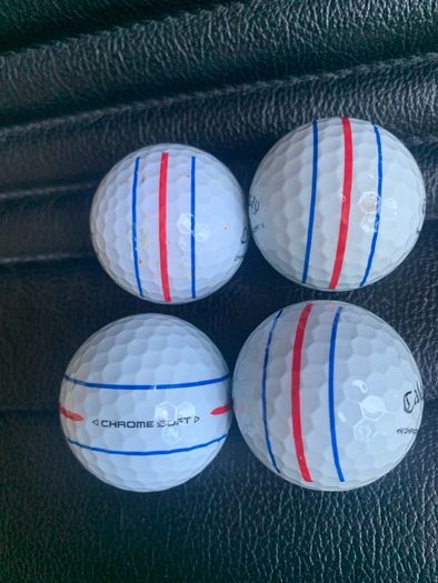 (4) Callaway Chromesoft Triple track golf balls