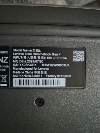 Lenovo laptop chromebook gen 4