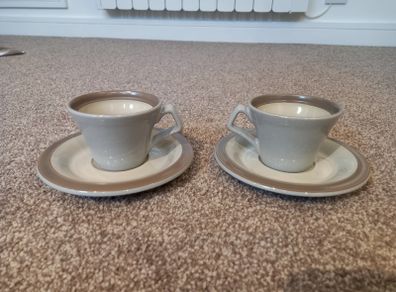 Small green tea cup and saucer set