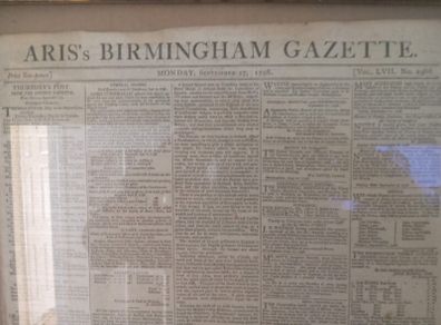 Original 1798 Rebellion newspaper