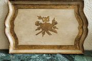 Vintage 60s italian florentine tray