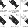 NEW 20 Pcs Mix Oscillating Saw Blades, Professional Wood/Metal Universal Multitool Quick Release Saw Blades Fit Fein Multimaster, Ryobi, Milwaukee Image 3