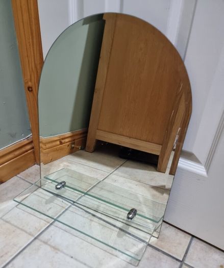 Small bathroom mirror