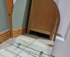 Small bathroom mirror