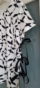 HELMUT LANG monochrome side ties tee Sz S (Fit 8-10UK) - Rrp 225 (New)