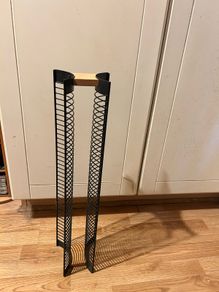 Black Metal CD Storage Rack