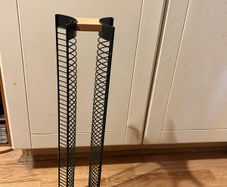 Black Metal CD Storage Rack