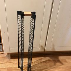 Black Metal CD Storage Rack