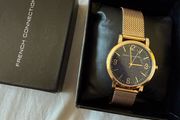 Brand new French Connection watch, gold and blue