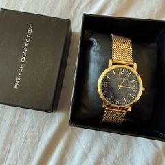 Brand new French Connection watch, gold and blue
