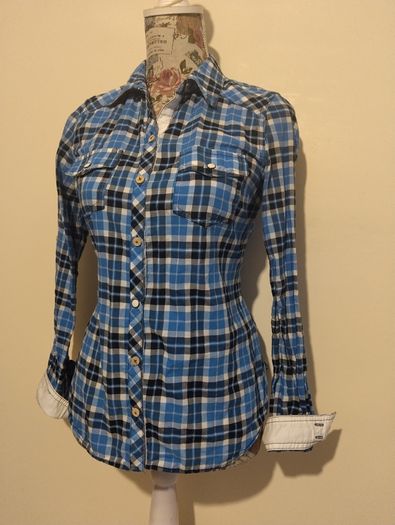 Zara Blue Check Shirt