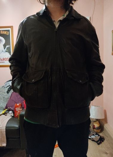 milestone brown leather jacket
