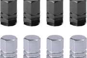 NEW SALE | 8 Pcs Aluminum Tire Valve Stem Caps Metal Car Dust Caps for Car Tyres Universal Tyre Valve Caps Car Caps with Gasket for Motorbike, Trucks, Bike, Electric Scooter, SUV, Baby Buggies