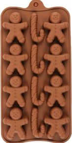 Silicone mould for Gingerbread Man Candy Cane
