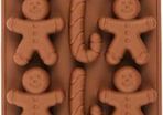 Silicone mould for Gingerbread Man Candy Cane