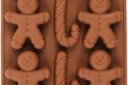 Silicone mould for Gingerbread Man Candy Cane