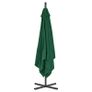 Cantilever Umbrella with Steel Pole 250x250 cm Green Image 9